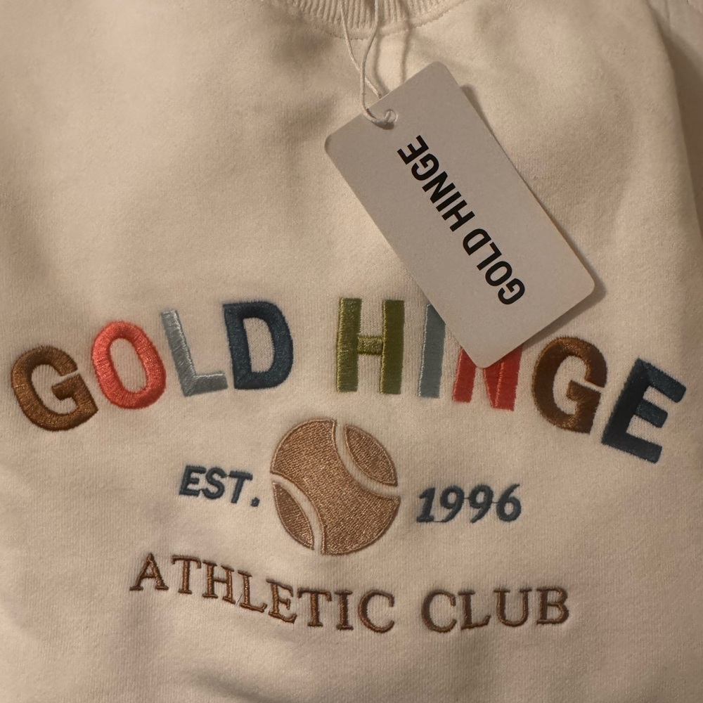 Gold Hinge Women's White Sweatshirt